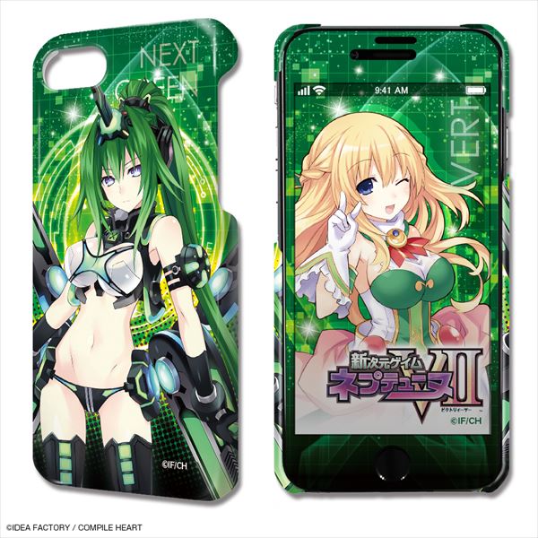 『新次元ゲイム ネプテューヌVII』デザジャケット iPhone SE(第2世代)/8/7/6/6sケース&保護シート デザイン04(ベール)